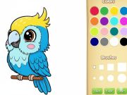 Žaidimas Kawaii gyvūnų dažymo knyga internete