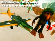 Žaidimas Bombardiro Crocodilo Clash Brr Brr Patapim internete