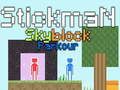 Žaidimas Stickman Skyblock Parkour internete