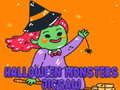 Žaidimas Helovino Monsterių Dėlionė internete