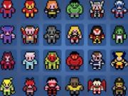 Žaidimas Paveikslėliai pagal numerius Superherojai internete