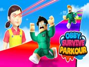 Žaidimas Obby išgyvena parkour internete