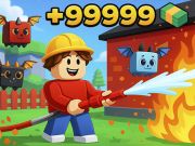 Žaidimas Obby: Darbas kaip ugniagesys internete