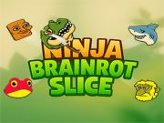 Žaidimas „Ninja Brainrot Slice“ internete