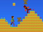 Žaidimas „Noob vs Pro“, bet „Anvil Rain Minecraft“ internete