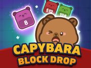 Žaidimas „Capybara Block Drop“ internete