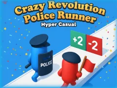Žaidimas Pašėlusios revoliucijos policijos bėgikas: „Hyper Casual“. internete