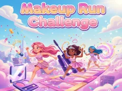 Žaidimas Makeup Run Challenge internete