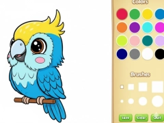 Žaidimas Kawaii gyvūnų dažymo knyga internete