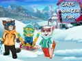 Žaidimas Kačių žiemos linksmybės internete Žaidimas Kačių žiemos linksmybės internete