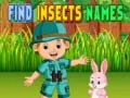 Žaidimas Raskite vabzdžių pavadinimus internete