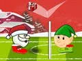 Žaidimas Kalėdų senelio žiemos galvos futbolas internete