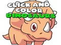 Žaidimas Paspauskite ir Nudažykite Dinosaurus internete Žaidimas Paspauskite ir Nudažykite Dinosaurus internete