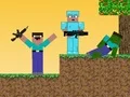 Žaidimas Noob vs Pro: Zombių Apokalipsė internete