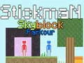 Žaidimas Stickman Skyblock Parkour internete