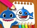 Žaidimas Spalvinimo knyga Baby Shark internete