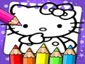 Žaidimas Hello Kitty Spalvinimo knyga internete