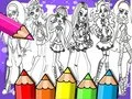 Žaidimas Monster High Spalvinimo Knyga internete Žaidimas Monster High Spalvinimo Knyga internete
