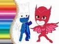 Žaidimas Spalvinimo knyga PJ Masks internete Žaidimas Spalvinimo knyga PJ Masks internete