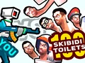 Žaidimas Tu prieš 100 Skibidi tualetų internete Žaidimas Tu prieš 100 Skibidi tualetų internete