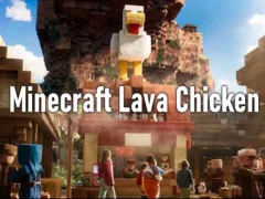 Žaidimas „Minecraft Lava“ vištiena internete