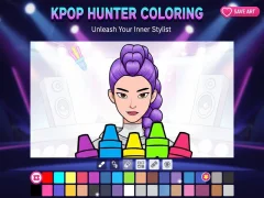 Žaidimas Kpop Hunter dažymas internete