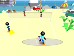 Žaidimas „Stickman“ paplūdimio tinklinis internete