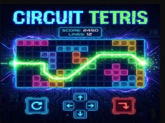 Žaidimas „Tetris“ grandinė internete