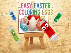 Žaidimas Easy Easter Coloring Eggs internete