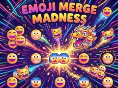 Žaidimas Emoji Merge Madness internete