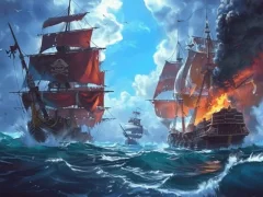 Žaidimas Piratų laivai: statykite ir kovokite internete Žaidimas Piratų laivai: statykite ir kovokite internete