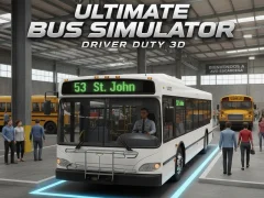 Žaidimas Ultimate Bus Simulator Driver Duty 3D internete