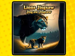 Žaidimas Lions Jigsaw Jigsaw internete