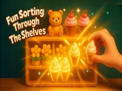 Žaidimas Smagus rūšiavimas per lentynas internete Žaidimas Smagus rūšiavimas per lentynas internete