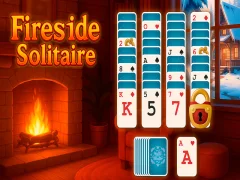 Žaidimas Solitaire prie židinio internete