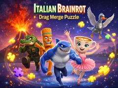 Žaidimas Itališkas „Brainrot Drag Merge“ galvosūkis internete