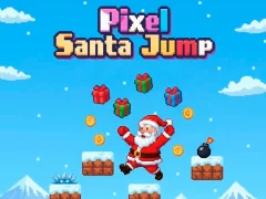 Žaidimas Pixel Santa Jump internete