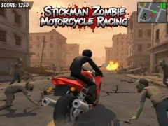 Žaidimas „Stickman Zombie“ motociklų lenktynės internete