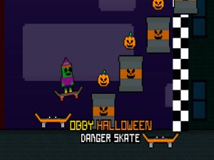 Žaidimas Obby Halloween Danger Skate internete