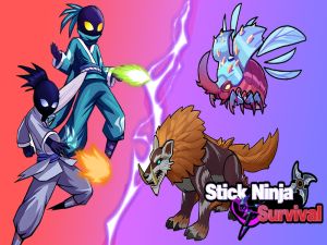 Žaidimas Stick Ninja Survival internete
