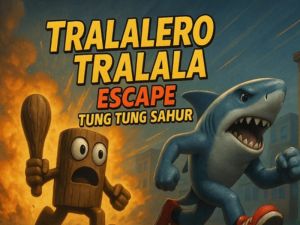 Žaidimas Tralalero tralala pabėgti Tung Tung Sahur internete