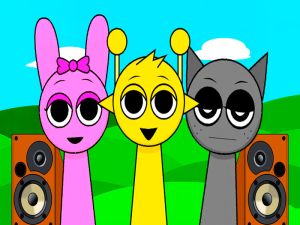 Žaidimas „Sprunki Monster Music Beats“ internete