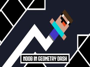 Žaidimas Noob geometrijos brūkšnyje internete