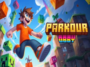 Žaidimas Parkour obby internete