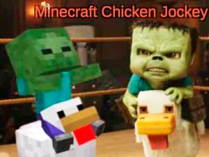 Žaidimas „Minecraft Chicken Jockey“ internete