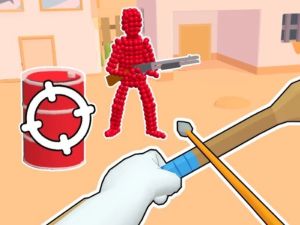 Žaidimas „Stickman Archer“: šaudyti strėlėmis raudonaisiais internete
