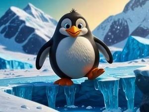 Žaidimas „Penguin“ skaidrių demonstravimas monetų „Rush Challenge“ internete