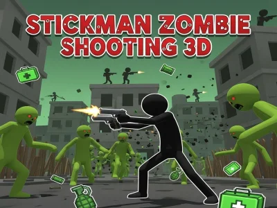 Žaidimas Stickman Zombie Shooting 3D internete Žaidimas Stickman Zombie Shooting 3D internete