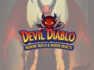 Žaidimas Devil Diablo Memory Match ir paslėpti objektai internete