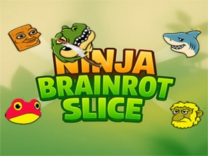 Žaidimas „Ninja Brainrot Slice“ internete